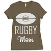 rugby mom Ladies Fitted T-Shirt
