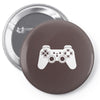 game controller, ideal gift or birthday present. Pin-back button