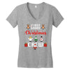 first grade christmas crew Women's V-Neck T-Shirt
