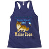 maine coon cat Racerback Tank