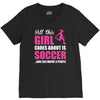 all this girl cares about is soccer and like maybe 3 people V-Neck Tee