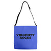virginity rocks funny cool school church youth group abstinence purity Adjustable Strap Totes