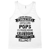Super Cool Pops Of A Freaking Awesome Grandson Tank Top