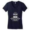premium vintage 1978 classic perfectly aged limited edition Women's V-Neck T-Shirt