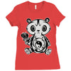panda (3) Ladies Fitted T-Shirt