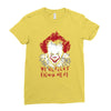 we all float down here Ladies Fitted T-Shirt