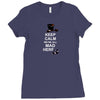 keep calm, we're all mad here Ladies Fitted T-Shirt