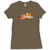 top bun Ladies Fitted T-Shirt