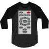 rude remote control, ideal funny birthday gift or present 3/4 Sleeve Shirt