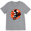 black attack V-Neck Tee