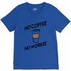 no coffee no workee V-Neck Tee