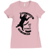 cat versus cucumber Ladies Fitted T-Shirt