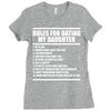 rules for dating my daughter Ladies Fitted T-Shirt