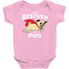 rescued by pug1 Baby Bodysuit