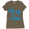 oh my stars adult Ladies Fitted T-Shirt