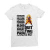 super saiyan quitting is not Ladies Fitted T-Shirt