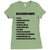 rules for dating my daughter shirt t shirt perfect father's gift Ladies Fitted T-Shirt