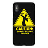 caution shapes being thrown printed iPhoneX