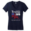 trump 2016 election make america great again Women's V-Neck T-Shirt