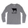 bull shirt funny small humor crude awesome beer tee cool geek nerd hum Long Sleeve Shirts