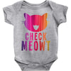 CHECK MEOWT CAT Baby Onesie