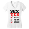 Sex Yes Please Women's V-Neck T-Shirt