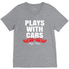 Plays With Cars V-Neck Tee