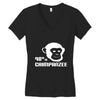98% chimpanzee Women's V-Neck T-Shirt