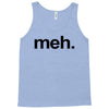 meh geek nerd t shirt funny humor retro Tank Top