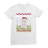 most wanted beard man this christmas Ladies Fitted T-Shirt
