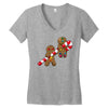 red vs green   you are dead Women's V-Neck T-Shirt