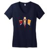 wood fellas Women's V-Neck T-Shirt