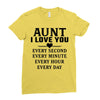 I Love You Aunt Ladies Fitted T-Shirt