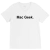 mac geek t shirt funny nerd gamer computer hipster humor apple V-Neck Tee