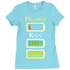 mommy low battery low energy Ladies Fitted T-Shirt