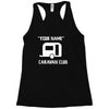 personalised your name caravan club funny gift Racerback Tank