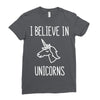 i believe in unicorns 2 Ladies Fitted T-Shirt