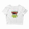 mommy's looks daddy's gas Crop Top