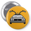 delorean Pin-back button