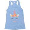 birthday unicorn family series sister Racerback Tank