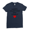 happy valentine day lovely Ladies Fitted T-Shirt