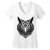 owl ornate Women's V-Neck T-Shirt