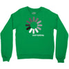 buffering  funny retro loading computer console fashion party Crewneck Sweatshirt