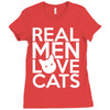 real men love cats (4) Ladies Fitted T-Shirt