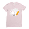 Butt Out Lung Cancer Awareness Ladies Fitted T-Shirt