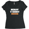 nerdy shirt Women's Triblend Scoop T-shirt