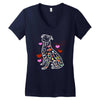 colorful boxer Women's V-Neck T-Shirt