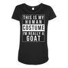 goat halloween costume Maternity Scoop Neck T-shirt