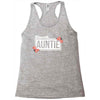 blessed aunitie with flower white color Racerback Tank