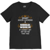 Smart Good Looking Social Worker Doesnt Get Better Than V-Neck Tee